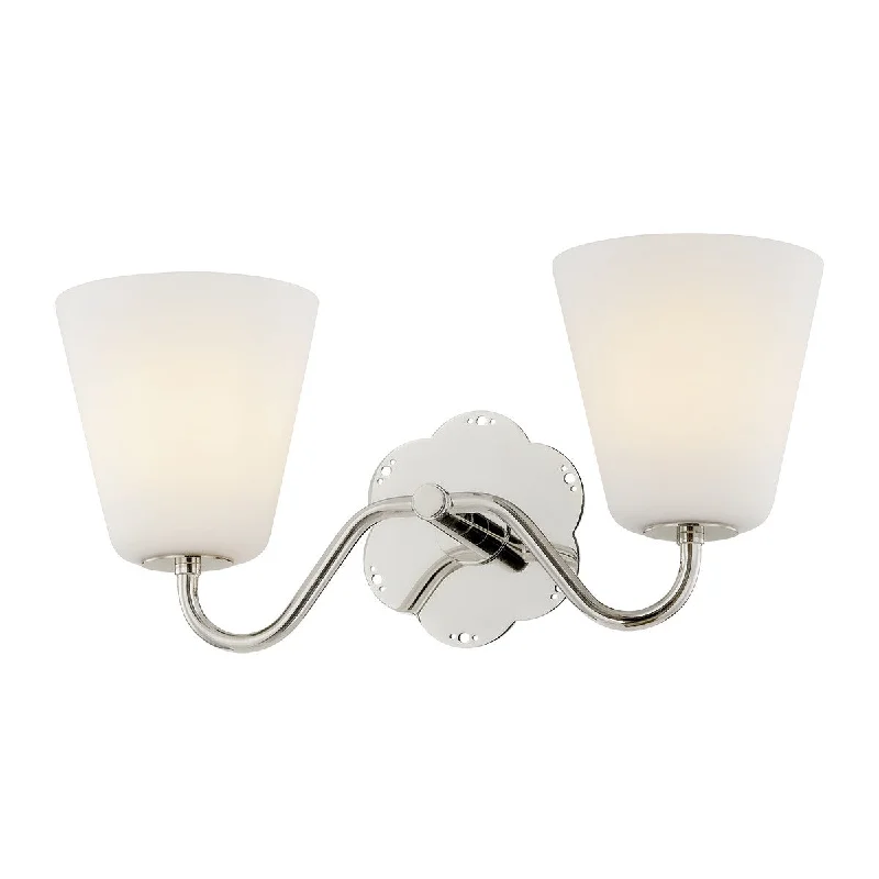 Industrial Wall - Mounted Lighting for Workshop WallsLeonella Two Light Bath