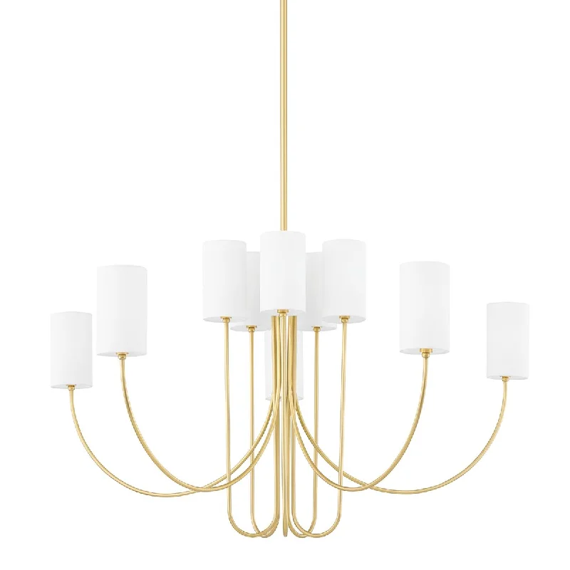 Dust - Resistant Industrial Lighting for Dirty WorkspacesHarlem 10 lights Chandelier Brass finish Dust - Resistant Industrial Lighting for Dirty WorkspacesHarlem 10 lights Chandelier Brass finish