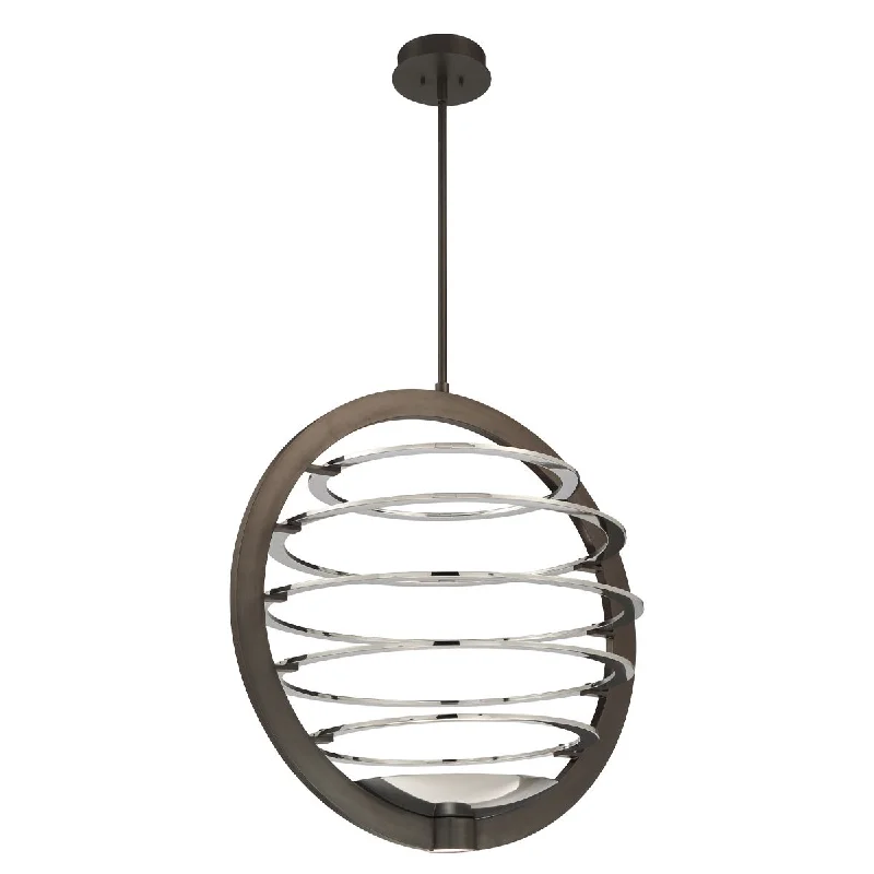 Industrial Lighting for Printing Press FacilitiesOmbra 30 in. 2 Lights LED Chandelier Bronze Finish Industrial Lighting for Printing Press FacilitiesOmbra 30 in. 2 Lights LED Chandelier Bronze Finish