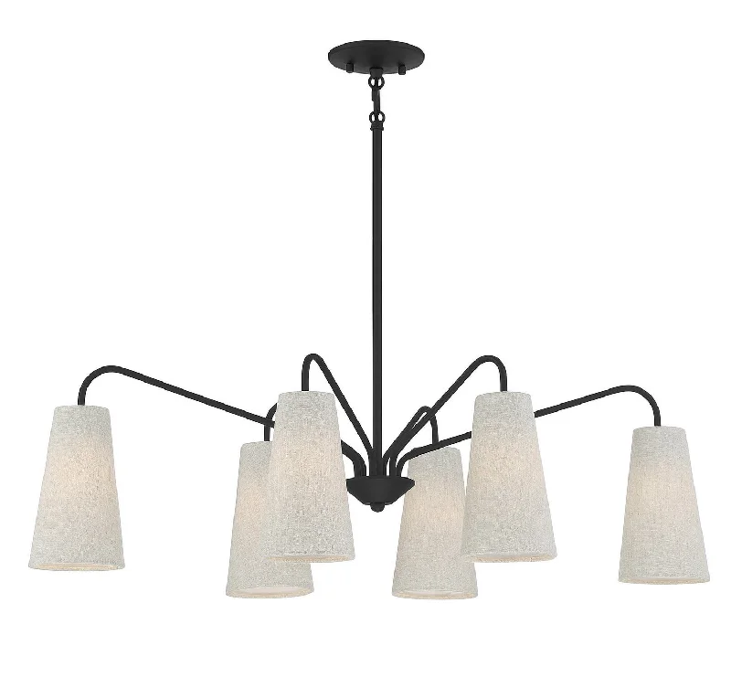 Waterproof Industrial Lighting for Wet AreasEdgewood Six Light Linear Chandelier