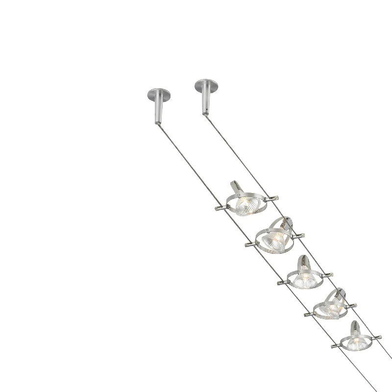 Track lighting with a sleek profileAccent Cable Kit 5 Head