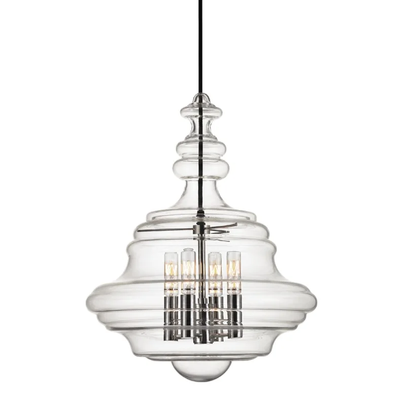 High - Bay LED Industrial Lighting for WarehousesWashington 16 in. 4 Lights Pendant Light Polished Nickel Finish High - Bay LED Industrial Lighting for WarehousesWashington 16 in. 4 Lights Pendant Light Polished Nickel Finish