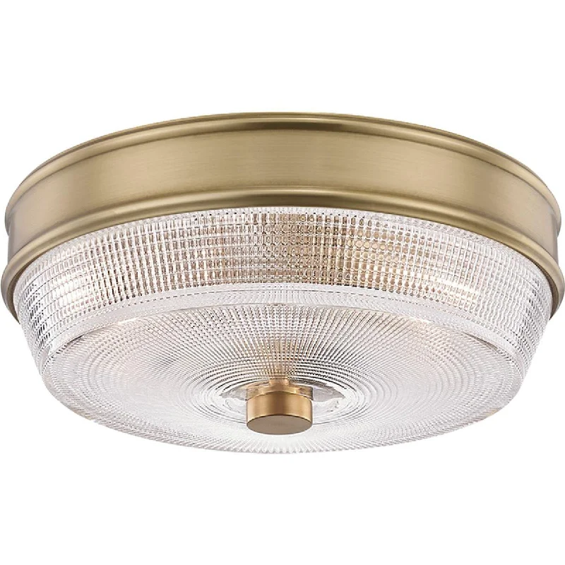 Industrial Emergency Lighting for Safety in FactoriesLacey 10 in. 2 Lights Flush Mount Light Brass Finish Industrial Emergency Lighting for Safety in FactoriesLacey 10 in. 2 Lights Flush Mount Light Brass Finish