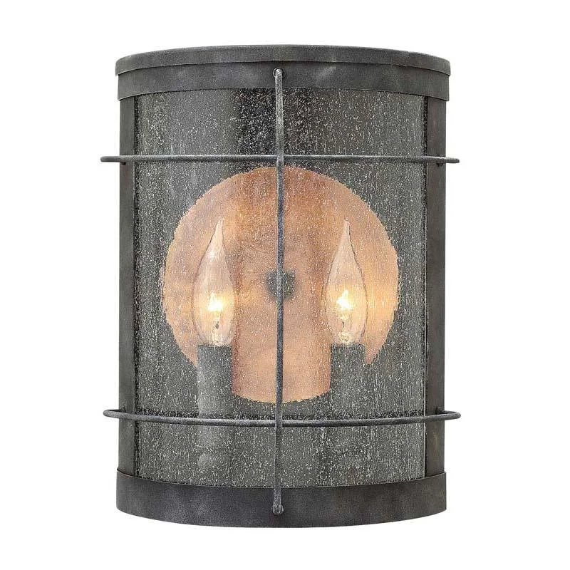 Industrial - style track lighting for loftsasian - inspired wall lamps with bamboo or paper shades for a zen - like Hinkley 2624DZ Outdoor Newport Aged Zinc Wall Light Industrial - style track lighting for loftsasian - inspired wall lamps with bamboo or paper shades for a zen - like Hinkley 2624DZ Outdoor Newport Aged Zinc Wall Light