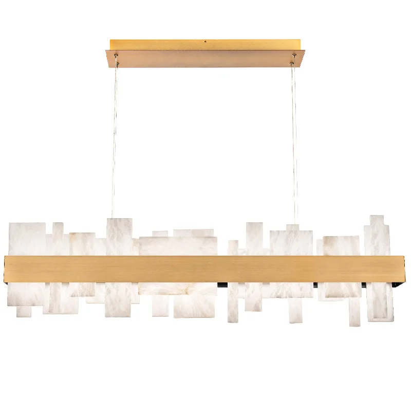Track lighting for accentuating artworksAcropolis Linear Chandelier