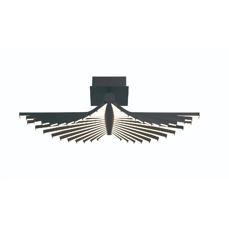 Adjustable Industrial Lighting for Flexible IlluminationSeraph 25 in. LED Flush Mount Light black Finish Adjustable Industrial Lighting for Flexible IlluminationSeraph 25 in. LED Flush Mount Light black Finish