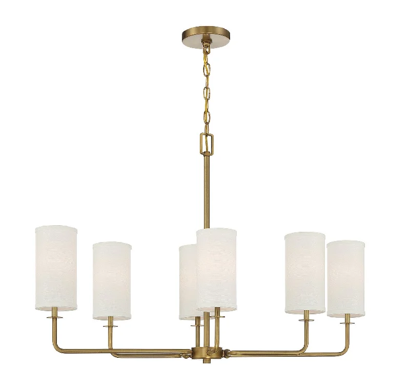Industrial Lighting for Chemical PlantsPowell Six Light Linear Chandelier