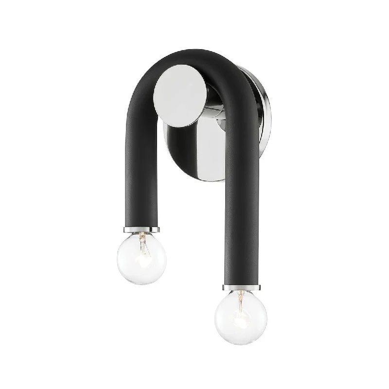 Explosion - Proof Industrial Lighting for Hazardous LocationsWhit 11 in. Wall Light Polished Nickel & Black finish Explosion - Proof Industrial Lighting for Hazardous LocationsWhit 11 in. Wall Light Polished Nickel & Black finish