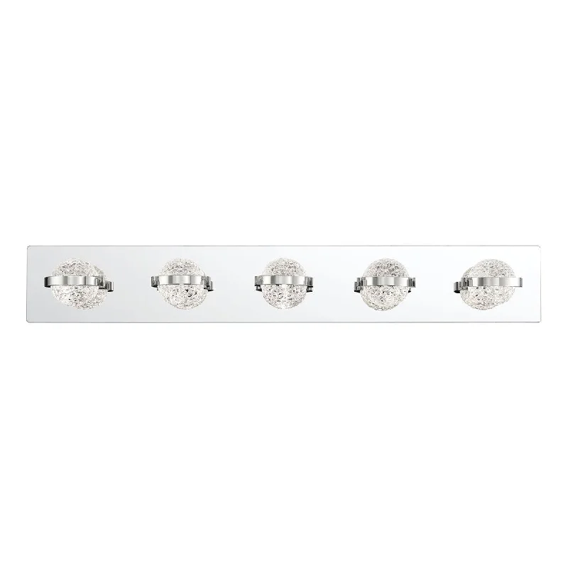 Color - Tunable Industrial Lighting for Special ApplicationsRyder 33 in 5 Lights LED Bath Bar Chrome finish Color - Tunable Industrial Lighting for Special ApplicationsRyder 33 in 5 Lights LED Bath Bar Chrome finish
