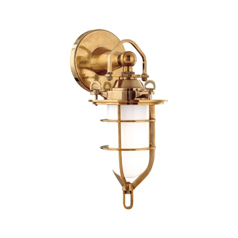 Industrial Wall - Mounted Lighting for Workshop WallsNew Canaan 15 in. Wall Sconce Gold finish Industrial Wall - Mounted Lighting for Workshop WallsNew Canaan 15 in. Wall Sconce Gold finish