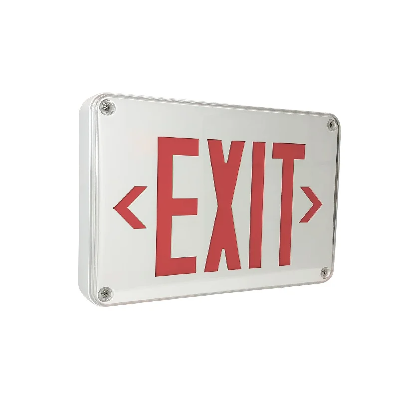Industrial Exit Sign Lighting for Quick EvacuationExit LED Self-Diagnostic Exit & Emergency Sign w/ Battery Backup Industrial Exit Sign Lighting for Quick EvacuationExit LED Self-Diagnostic Exit & Emergency Sign w/ Battery Backup