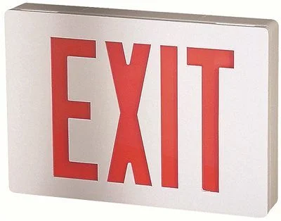 Waterproof track lighting for bathroomsSignature Die Cast Aluminum Led Exit Sign Red Waterproof track lighting for bathroomsSignature Die Cast Aluminum Led Exit Sign Red