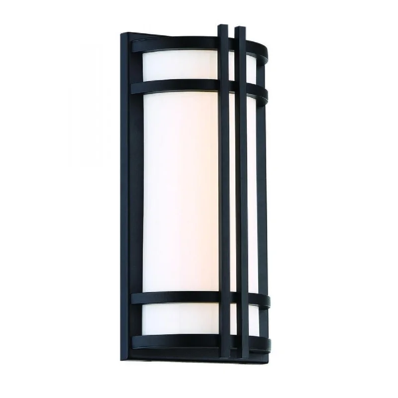 Low - Bay Industrial Lighting Fixtures for Small FactoriesSkyscraper 18 In. LED Outdoor Wall Sconce 741 lumens Black Finish