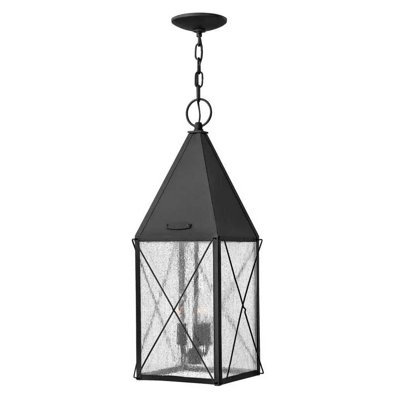 Track lighting with energy - star certificationHinkley 1842BK Outdoor York Black Hanging Light