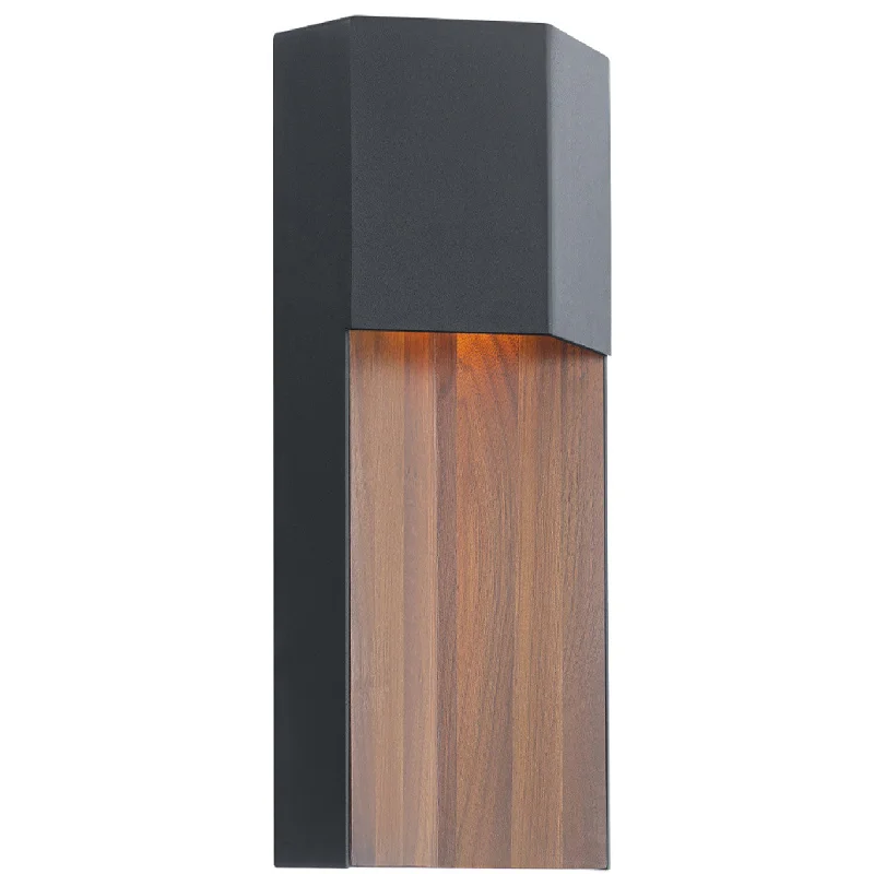 Contemporary track lighting in black finishDusk Outdoor Wall Sconce
