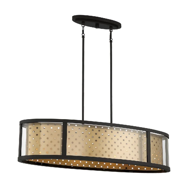 Dimmable Industrial Lighting for Ambiance ControlGrado 38 in. 5 Lights Pendant Light Gold finish Dimmable Industrial Lighting for Ambiance ControlGrado 38 in. 5 Lights Pendant Light Gold finish