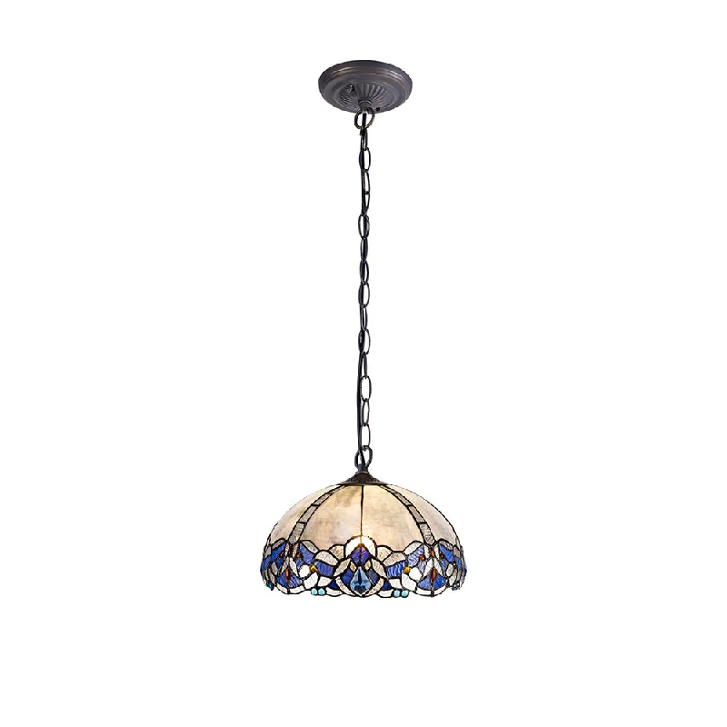 Track lighting for rental propertiesOksana 1 Light Downlight Pendant E27 With Medium/Large Tiffany Shade, Blue & Clear Crystal & Aged Antique Brass Track lighting for rental propertiesOksana 1 Light Downlight Pendant E27 With Medium/Large Tiffany Shade, Blue & Clear Crystal & Aged Antique Brass