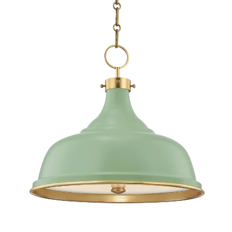 Industrial Pendant Lighting for Machine ShopsPainted No.1 18 in. 3 Lights Pendant Light Leaf Green Finish Industrial Pendant Lighting for Machine ShopsPainted No.1 18 in. 3 Lights Pendant Light Leaf Green Finish