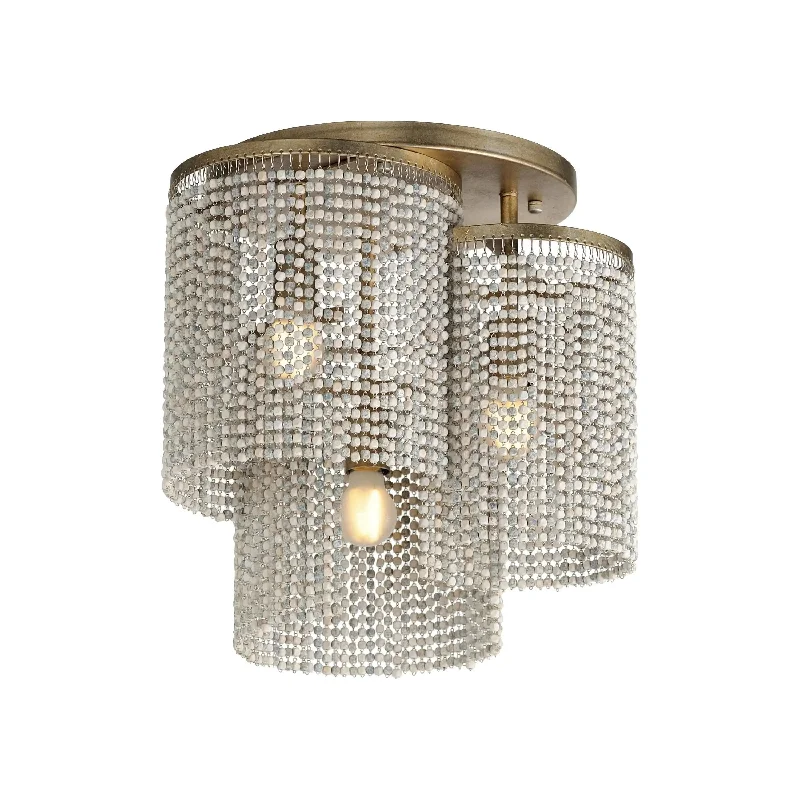 Track lighting with colored glass accentsFontaine Flush Mount