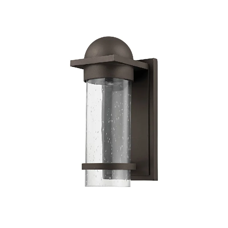 Industrial Exit Sign Lighting for Quick EvacuationNERO 10 in. LED Outdoor Wall Sconce Textured Bronze Finish Industrial Exit Sign Lighting for Quick EvacuationNERO 10 in. LED Outdoor Wall Sconce Textured Bronze Finish