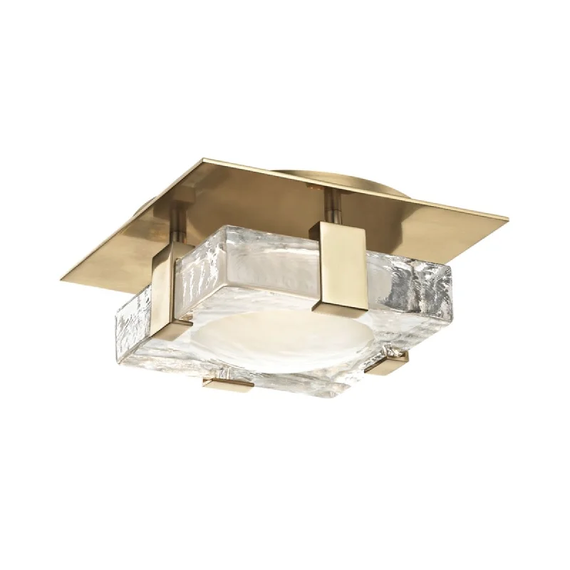 Industrial Lighting for Automotive Manufacturing PlantsBourne 8 in. LED Semi-flush Mount Light Brass finish Industrial Lighting for Automotive Manufacturing PlantsBourne 8 in. LED Semi-flush Mount Light Brass finish