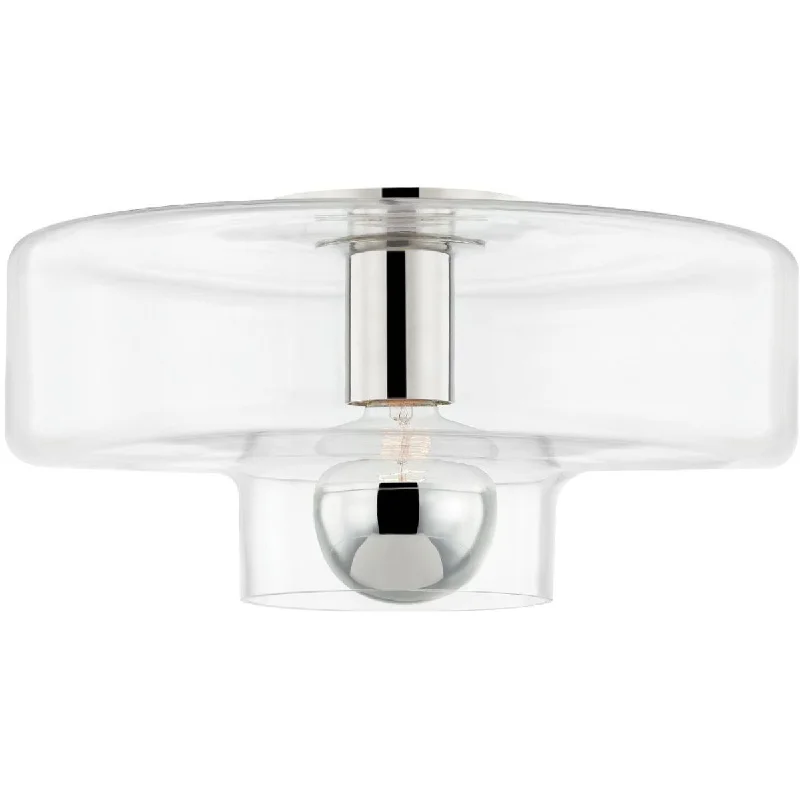 Explosion - Proof Industrial Lighting for Hazardous LocationsIONA 14 in. Flush Mount Light Polished Nickel Finish Explosion - Proof Industrial Lighting for Hazardous LocationsIONA 14 in. Flush Mount Light Polished Nickel Finish