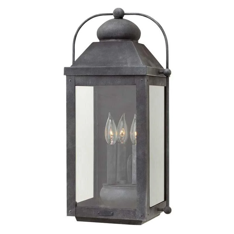 Track lighting with frosted glass shadesgothic style wall lamps with dark finishes for a mysterious libraryHinkley 1855 Outdoor Anchorage Wall Light