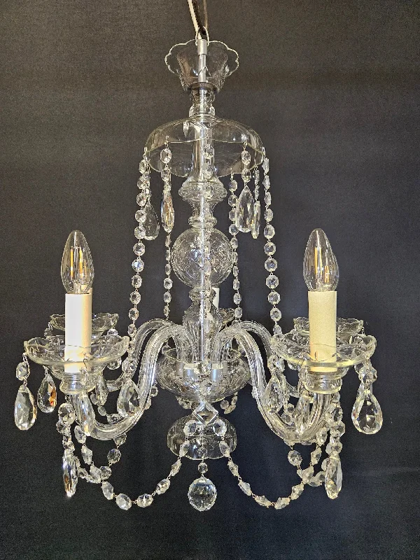 Chandeliers with Metal Frames in Bronze FinishChandeliers with Metal Frames in Bronze Finish5-Arm Czech Chandelier, CA. 1930 Chandeliers with Metal Frames in Bronze FinishChandeliers with Metal Frames in Bronze Finish5-Arm Czech Chandelier, CA. 1930