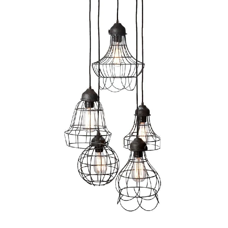Chandeliers with Candle - Style Bulbs for a Classic AestheticChandeliers with Candle - Style Bulbs for a Classic AestheticWire Five Industrial Chic Pendants Chandeliers with Candle - Style Bulbs for a Classic AestheticChandeliers with Candle - Style Bulbs for a Classic AestheticWire Five Industrial Chic Pendants
