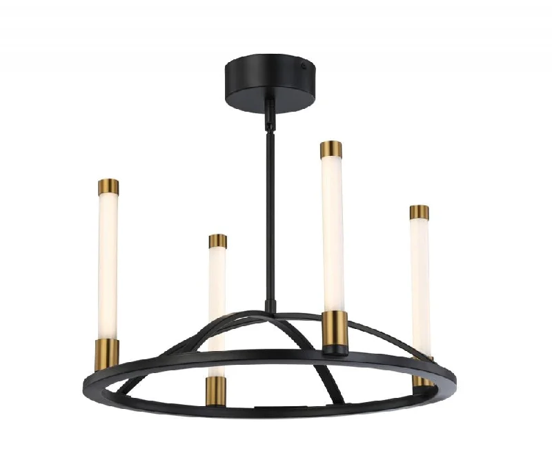 Incandescent Chandeliers for a Warm and Traditional GlowIncandescent Chandeliers for a Warm and Traditional GlowInfiniti Collection 4-Light Integrated LED Chandelier, Matte Black & Brass Incandescent Chandeliers for a Warm and Traditional GlowIncandescent Chandeliers for a Warm and Traditional GlowInfiniti Collection 4-Light Integrated LED Chandelier, Matte Black & Brass