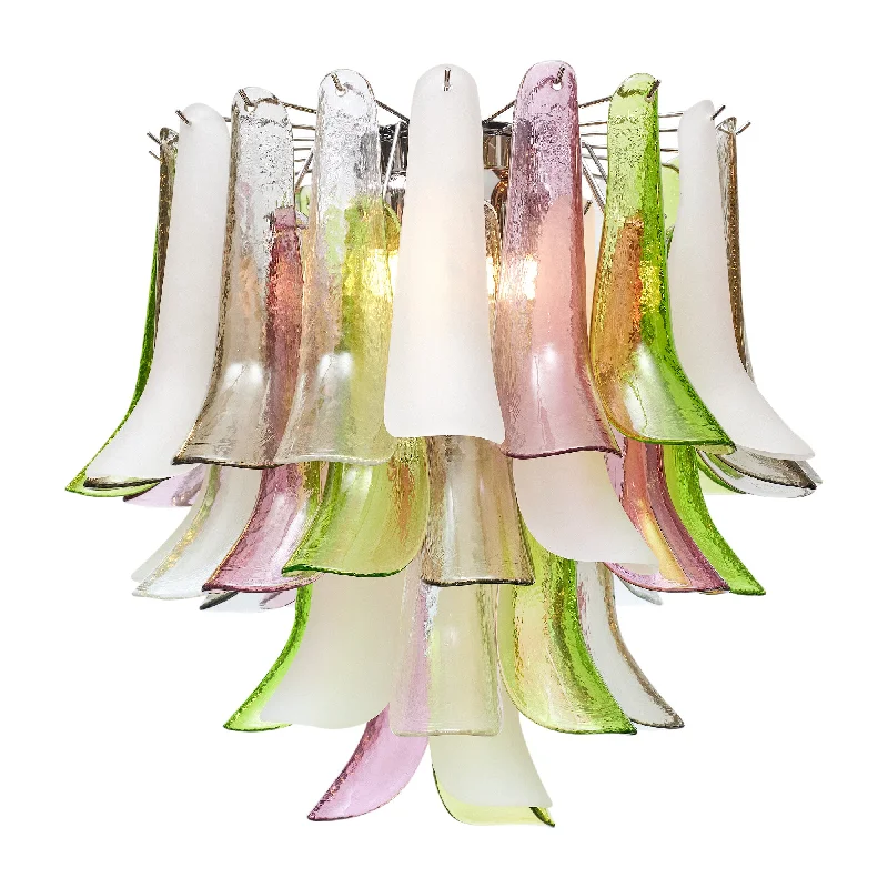 Chandeliers with Metal Frames in Gold FinishChandeliers with Metal Frames in Gold FinishMurano Glass Multicolor “Selle” Chandelier Chandeliers with Metal Frames in Gold FinishChandeliers with Metal Frames in Gold FinishMurano Glass Multicolor “Selle” Chandelier