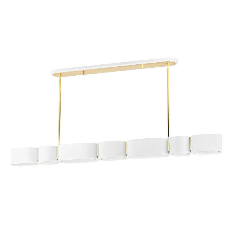 Soft White with Vintage Brass