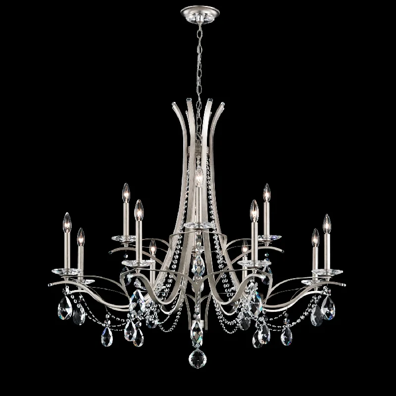 Chandeliers with Metal Frames in Silver FinishChandeliers with Metal Frames in Silver FinishVesca 12 Light Chandelier Chandeliers with Metal Frames in Silver FinishChandeliers with Metal Frames in Silver FinishVesca 12 Light Chandelier