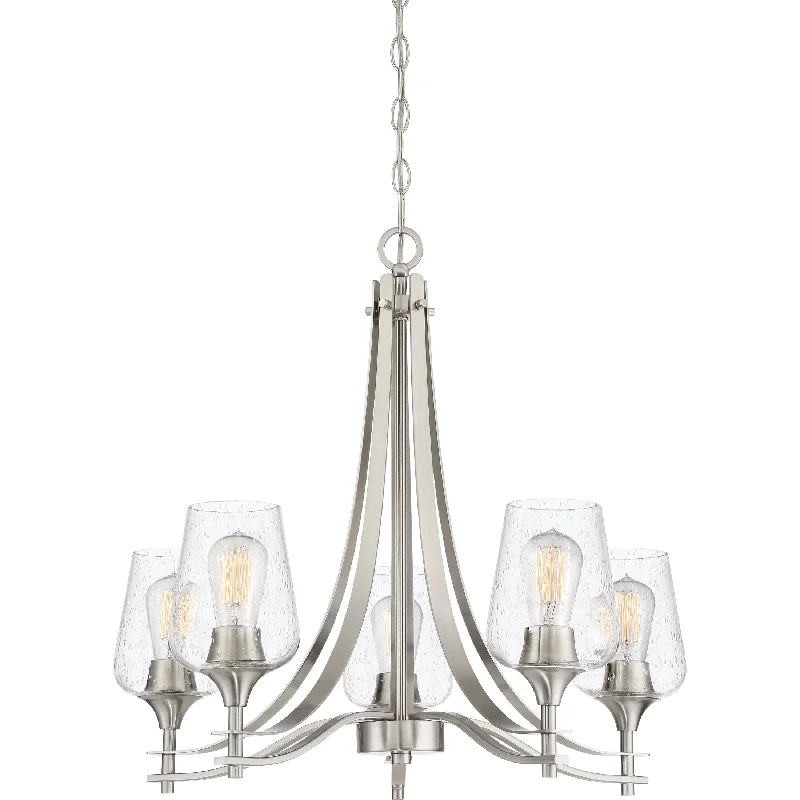 French Country Chandeliers with a Romantic AuraFrench Country Chandeliers with a Romantic AuraTowne - 5 lgt chandelier brshd nkl - TWE5005BN French Country Chandeliers with a Romantic AuraFrench Country Chandeliers with a Romantic AuraTowne - 5 lgt chandelier brshd nkl - TWE5005BN