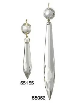 Chandeliers for High Ceilings to Fill Vertical SpaceChandeliers for High Ceilings to Fill Vertical Space2" (50mm) Clear U-Drop Prism, Brass Pins Chandeliers for High Ceilings to Fill Vertical SpaceChandeliers for High Ceilings to Fill Vertical Space2" (50mm) Clear U-Drop Prism, Brass Pins