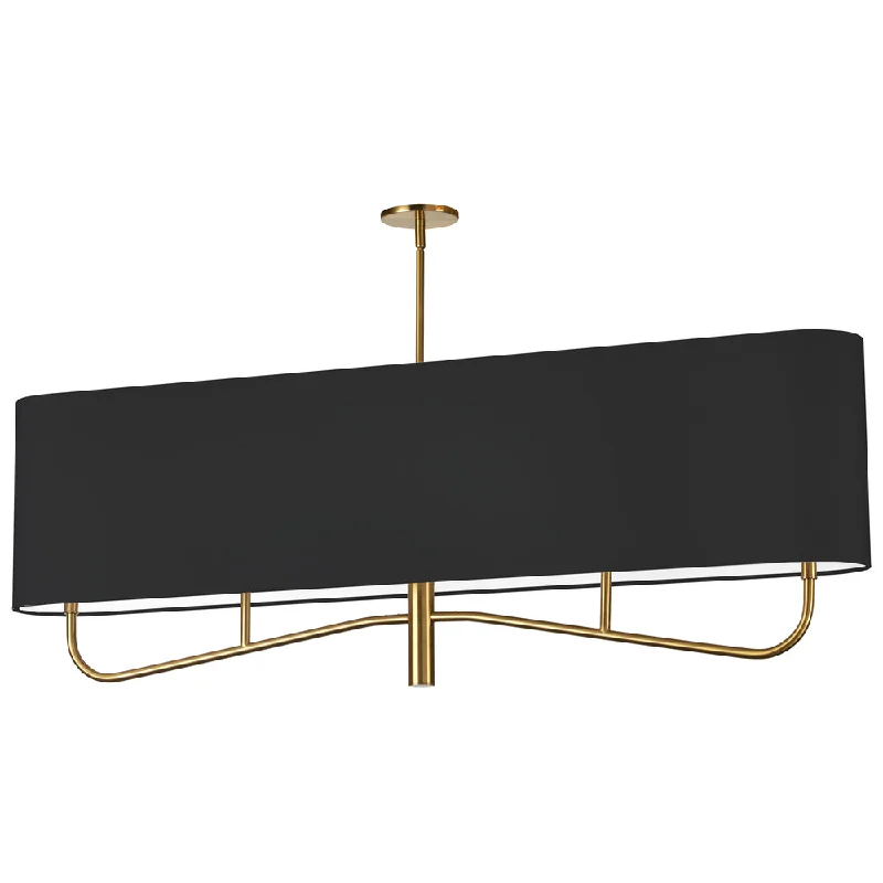 Large Chandeliers for Grand Halls and FoyersLarge Chandeliers for Grand Halls and Foyers4 Lights Incan Horizontal Chandelier, AGB w/ BK Shade Large Chandeliers for Grand Halls and FoyersLarge Chandeliers for Grand Halls and Foyers4 Lights Incan Horizontal Chandelier, AGB w/ BK Shade