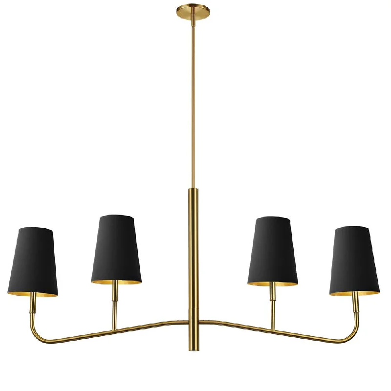 Chandeliers with Metal Frames in Bronze FinishChandeliers with Metal Frames in Bronze Finish4 Lights Incan Horizontal Chandelier, AGB w/ BK Shades Chandeliers with Metal Frames in Bronze FinishChandeliers with Metal Frames in Bronze Finish4 Lights Incan Horizontal Chandelier, AGB w/ BK Shades