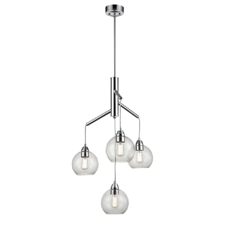 Chandeliers with Metal Frames in Silver FinishChandeliers with Metal Frames in Silver FinishAndromeda 4 Light Chandelier Chandeliers with Metal Frames in Silver FinishChandeliers with Metal Frames in Silver FinishAndromeda 4 Light Chandelier