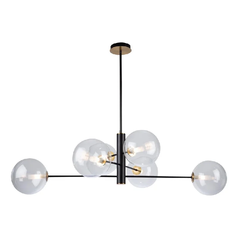 Chandeliers with Adjustable Height for Custom InstallationChandeliers with Adjustable Height for Custom InstallationAurelia Collection 6-Light Chandelier, Matte Black & Brass Chandeliers with Adjustable Height for Custom InstallationChandeliers with Adjustable Height for Custom InstallationAurelia Collection 6-Light Chandelier, Matte Black & Brass