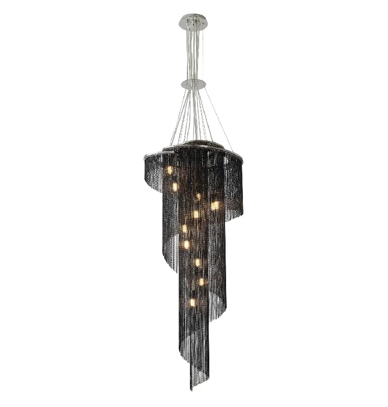 Large Chandeliers for Grand Halls and FoyersLarge Chandeliers for Grand Halls and FoyersBethel International MIA02C23B Chandelier Light - Black