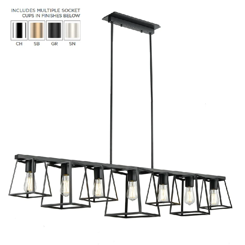 Chandeliers with Clear Crystal for a Sparkling EffectChandeliers with Clear Crystal for a Sparkling EffectCape Breton 7 Light Linear Chandeliers with Clear Crystal for a Sparkling EffectChandeliers with Clear Crystal for a Sparkling EffectCape Breton 7 Light Linear