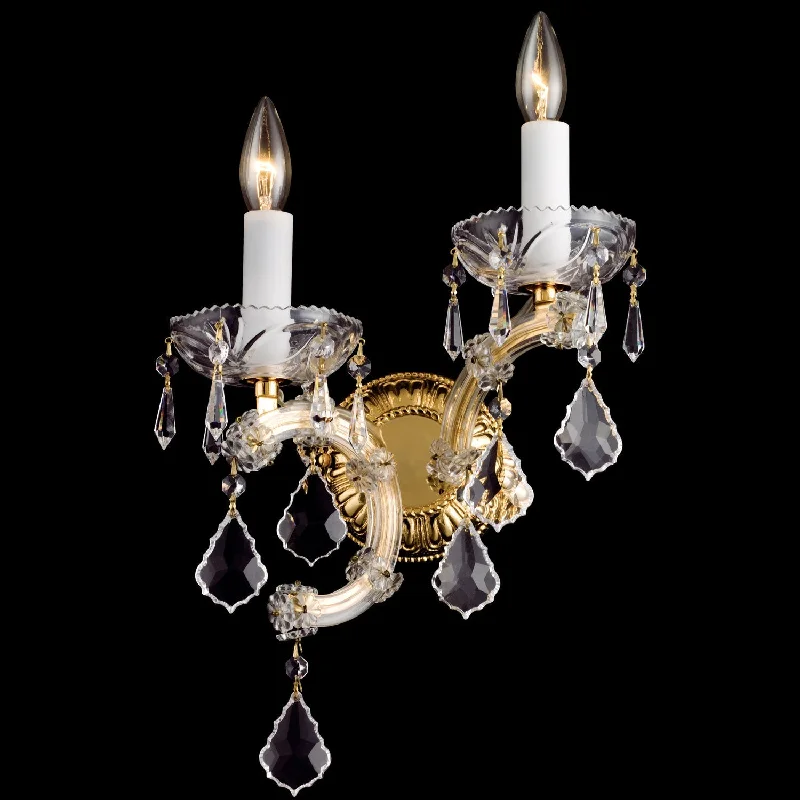 Victorian - Inspired Chandeliers with Ornate DetailsVictorian - Inspired Chandeliers with Ornate DetailsCrystal Wall Sconce 2-lights Maria Theresa W:11 x H:19 Dressed with Magnificent Crystal Prisms Victorian - Inspired Chandeliers with Ornate DetailsVictorian - Inspired Chandeliers with Ornate DetailsCrystal Wall Sconce 2-lights Maria Theresa W:11 x H:19 Dressed with Magnificent Crystal Prisms