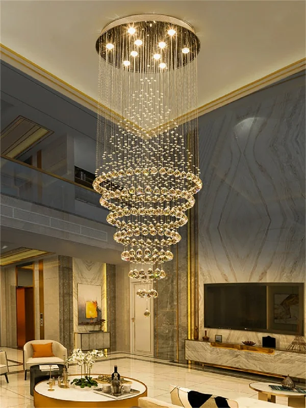 Chandeliers for High Ceilings to Fill Vertical SpaceChandeliers for High Ceilings to Fill Vertical SpaceModern LED Crystal Villa Chandelier Droplight Long Circular Crystal Lighting Chandeliers for High Ceilings to Fill Vertical SpaceChandeliers for High Ceilings to Fill Vertical SpaceModern LED Crystal Villa Chandelier Droplight Long Circular Crystal Lighting