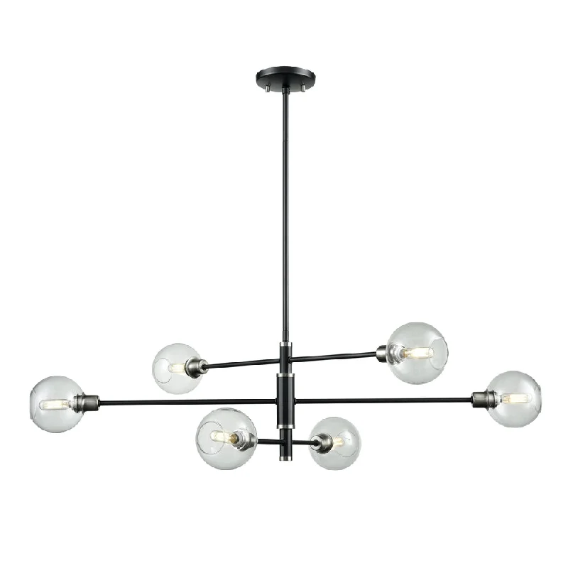 Chandeliers with Murano Glass for a High - End Artistic TouchChandeliers with Murano Glass for a High - End Artistic TouchOcean Drive 6 Light Linear