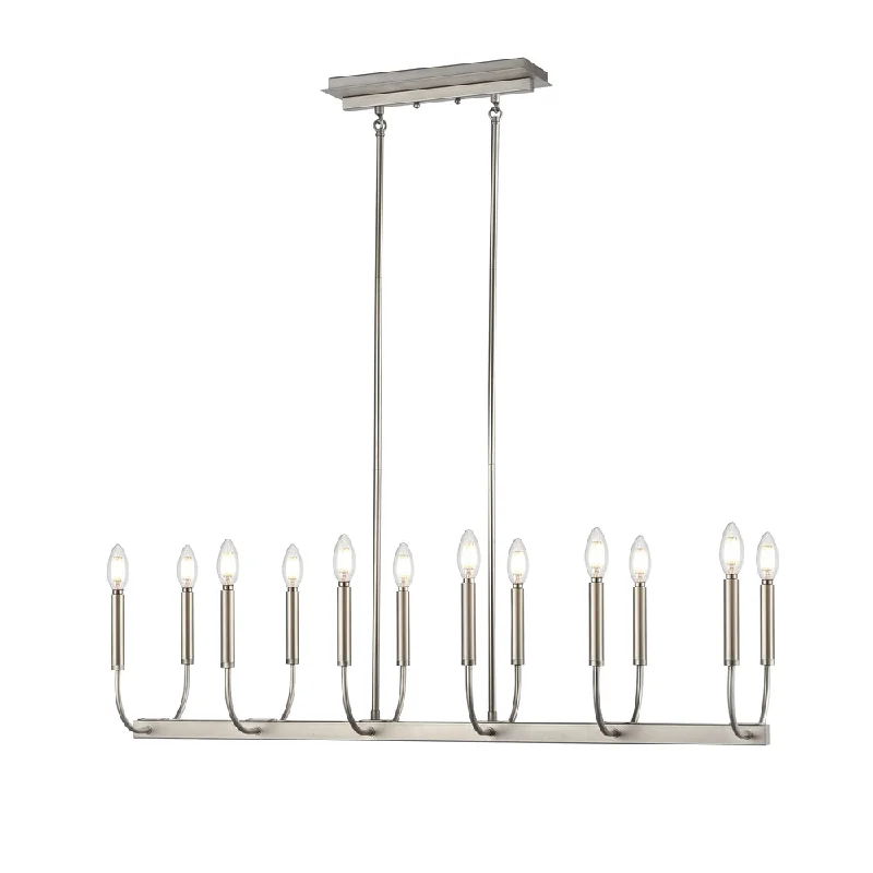 Chandeliers with Adjustable Height for Custom InstallationChandeliers with Adjustable Height for Custom InstallationOlivia 12 Light Linear