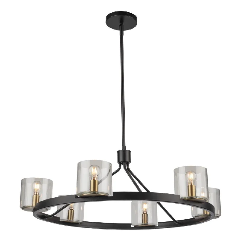 Chandeliers with Frosted Glass for a Softer Light DiffusionChandeliers with Frosted Glass for a Softer Light DiffusionSalinas Collection 6-Light Chandelier, Black and Brass Chandeliers with Frosted Glass for a Softer Light DiffusionChandeliers with Frosted Glass for a Softer Light DiffusionSalinas Collection 6-Light Chandelier, Black and Brass