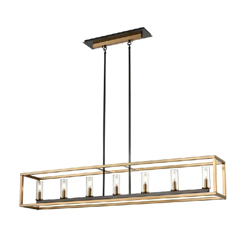 Chandeliers with Metal Frames in Silver FinishChandeliers with Metal Frames in Silver FinishSambre 7 Light Linear
