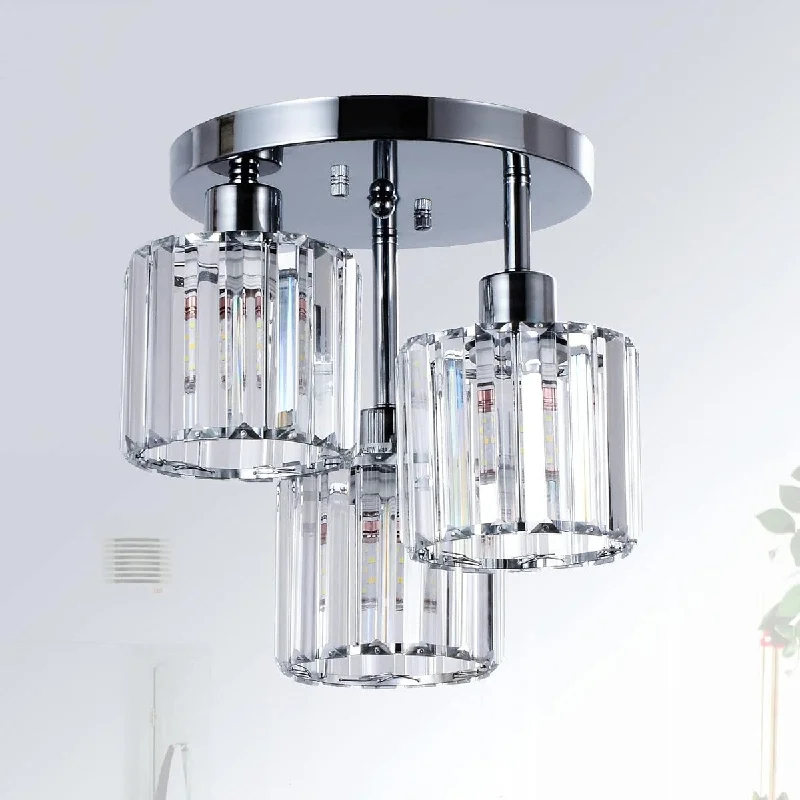 Ceiling - Mounted Chandeliers for Standard CeilingsCeiling - Mounted Chandeliers for Standard CeilingsSemi Flush Mount Ceiling,3-Light Kitchen Mount, Hallway Light Fixtures Ceiling with Clear Crystal Shades Ceiling - Mounted Chandeliers for Standard CeilingsCeiling - Mounted Chandeliers for Standard CeilingsSemi Flush Mount Ceiling,3-Light Kitchen Mount, Hallway Light Fixtures Ceiling with Clear Crystal Shades