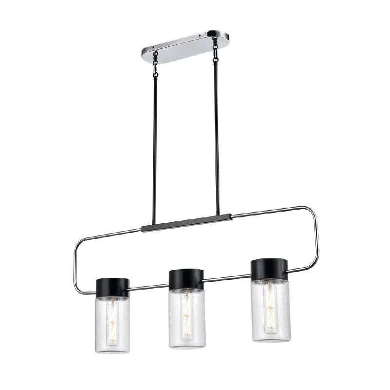 Mid - Century Modern Chandeliers for Vintage AppealMid - Century Modern Chandeliers for Vintage AppealTuxedo 3 Light Linear