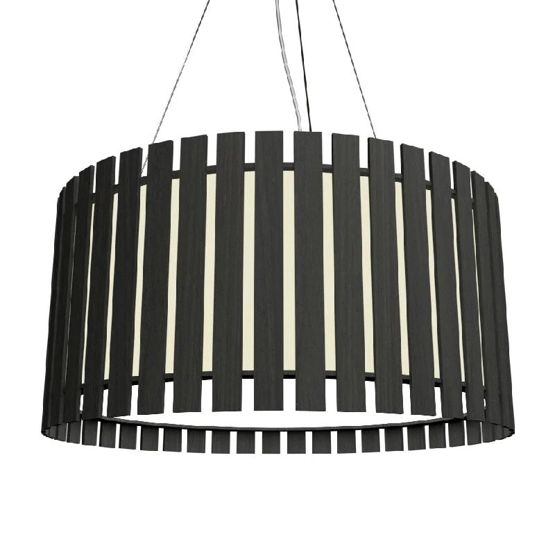 Bohemian Ceiling Lights with Beads, Tassels, and Colorful GlassBohemian Ceiling Lights with Beads, Tassels, and Colorful GlassAccord Slatted 1094LED.44 Pendant Light - Charcoal